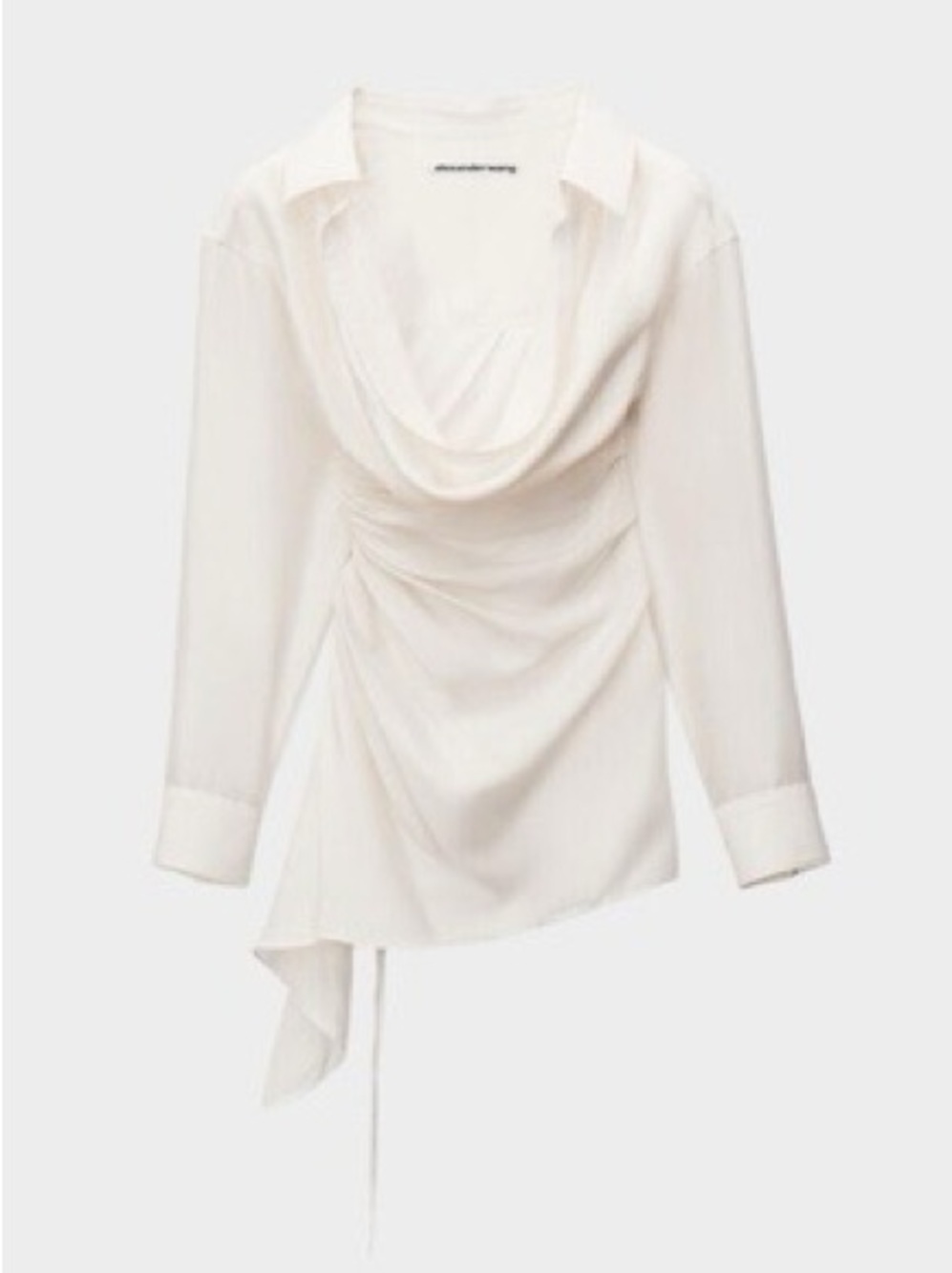 Alexander Wang Silk White Shirt/Shirtdress Size 4